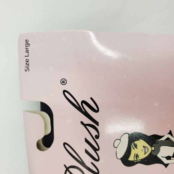 NWT Plush brand charcoal grey fleece line tights L - Picture 3 of 7